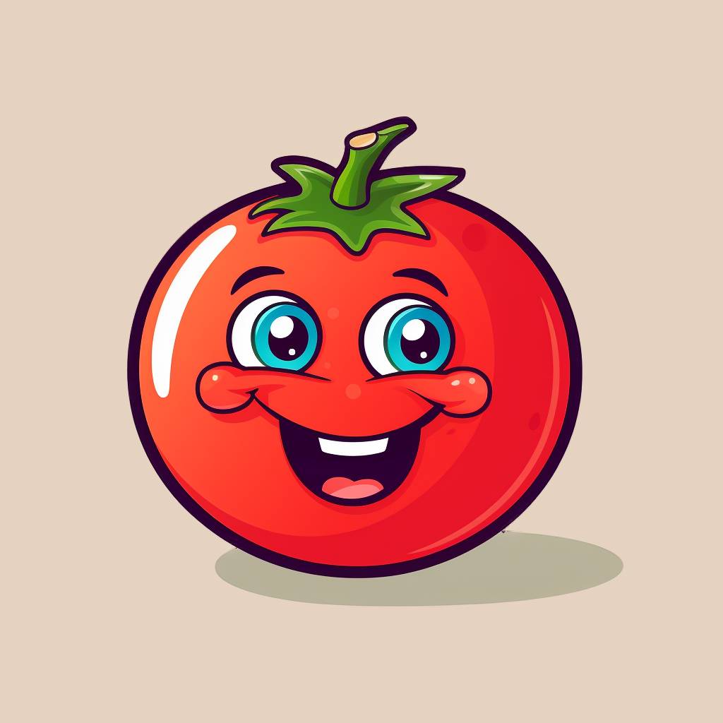 Cute Buck's Tomato Character